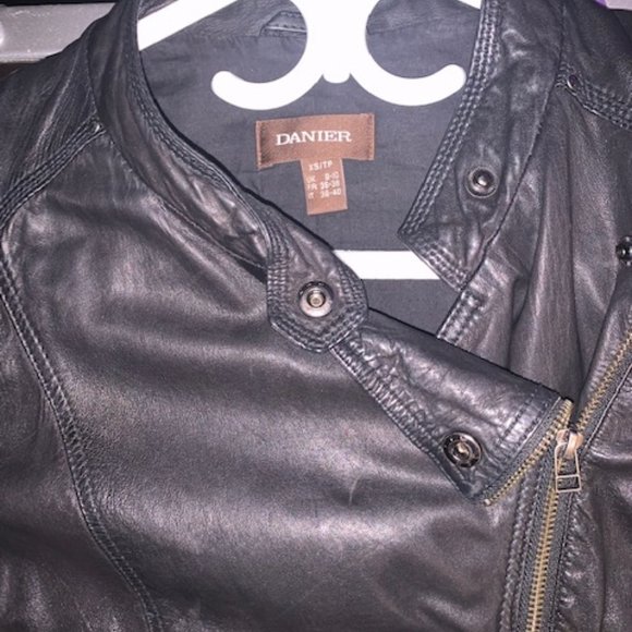 Black Danier Leather Jacket - Picture 6 of 6